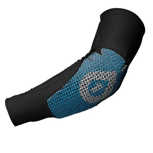 SixSixOne Rhythm Elbow Soft Shell Pad (Black/Cyan, Medium) On Sale