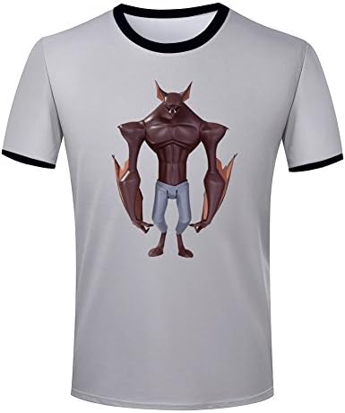 The Mountainbank innovation Tshirt innovation Mens Round Neck Tshirt Deformation of the bat Tshirt
