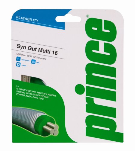 Prince Synthetic Gut Multifilament 16g Gold Tennis String
