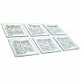 Drunk Glass Coasters Set of 6 Sober Tipsy Plastered Wasted Hung Over