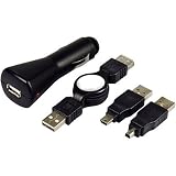 mp3-cell-phones Universal PDA, iPod, Mp3 & Cell Phone Car Charger w/ Two USB Adapters