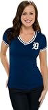 Detroit Tigers Women's Majestic V-Neck Batter Up T-Shirt