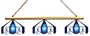 Imperial Kansas City Royals Licensed Three Shade Stained Glass Billiard Table Lamp