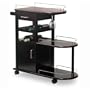 Kitchen Cart, Movable Table, Wine Rack, Drawer, Rack