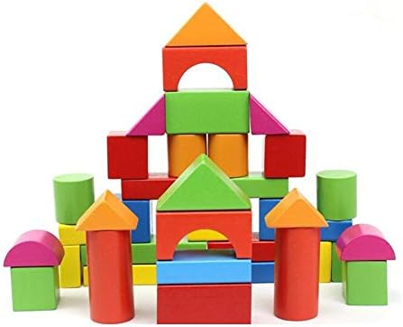40 Pieces Wooden Building Blocks Sets Wooden Toy