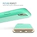 iPhone 7 Case, Maxboost [Vibrance Series] Protective Slider Style Cases for Apple iPhone 7 2016 SOFT-Interior Scratch Protection Finished Hard Cover - Turquoise/Champagne Gold