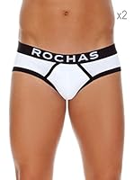 Rochas Paris Pack De 2 Slips Vintage (Blanco)