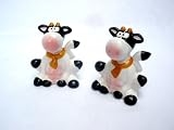 Cow Farm Animals Themed Ceramic Salt & Pepper Shakers