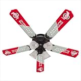 5-Blade Collegiate 52 Ceiling Fan - Ohio State