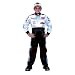 Aeromax Jr. Champion Racing Suit, Black and White (Child 6-8)