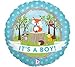 It's A Boy Woodland Friends Baby Shower Balloons Decoration Supplies Fox Chevron