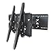 2xhome - New TV Wall Mount Bracket (Dual Arm) - Secure Cantilever LED LCD Plasma Smart 3D WiFi Flat Panel Screen Monitor Display Large Displays Long Swing Out Dual Double Extending Arms