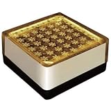 ソーラーライト LED 駐車場 ライト 角型 TI2-SB100FAM アンバー アプローチライト