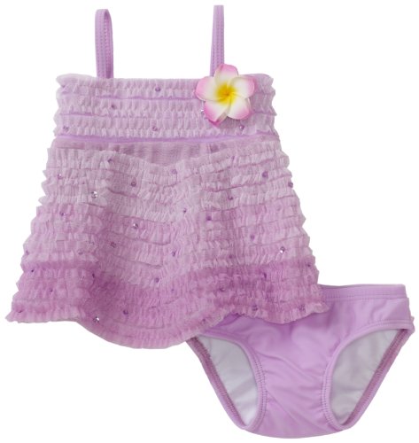 Kate Mack Girls 2-6X Enchanted Orchid 2 Piecec Swim Set
