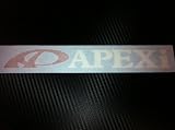 1 X Apexi Racing Decal Sticker (New) White/red Size 7