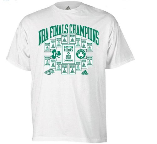 Buy Boston Celtics 2008 NBA Finals Champions 17X Championship Banner T-shirt Tee