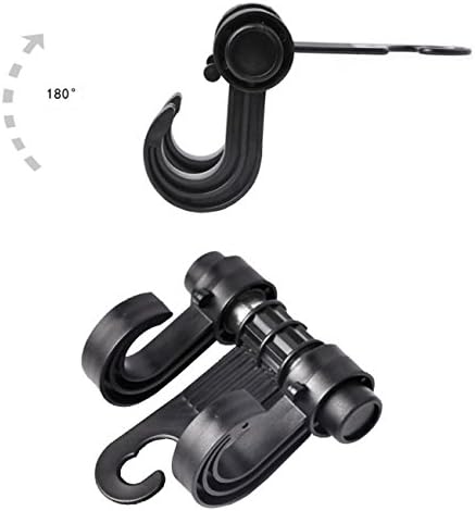 Purenight Black Car Headrest Multi-Hanger(2pcs)