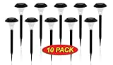 10 Pack Solar Powered LED Accent Outdoor Garden Path Lights. Ideal Lighting for Path Patio Yard Deck Driveway and Garden - Best Reviews Guide
