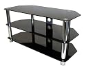 Icon Auto 4250 - Glass LCD & Plasma TV Stand - Black