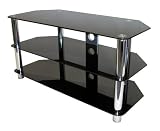 Icon Auto 4250 - Glass LCD & Plasma TV Stand - Black