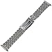 Voguestrap TX121T Allstrap 16-21mm Two-Tone Adjustable-Length 2-Tone Link- Center Clasp Watchband