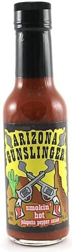 Arizona Gunslinger, Sauce Jalapeno Pepper Hot, 5-Ounce (12 Pack)