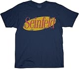 Seinfeld Logo NBC TV Show Navy Blue Adult T-Shirt NEW X-Large