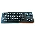 White on Black UPPER Case Special Needs Childrens Kids Large Letter Keyboard