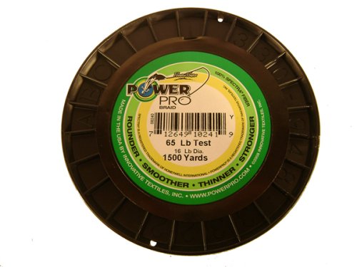 Power Pro 1500 Yard Microfilament Line (65-Pound, Yellow)