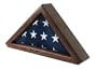 Senators Flag Display Case for 3ft x 5ft Flags - Walnut Finish