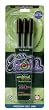 Sakura Gelly Roll Med 3 Pk-black Sakura Medium Pen Set Kit