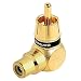 AudioQuest 90 degree adapter - RCA male to RCA female
