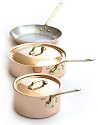 Mauviel Cuprinox Pour la Table 5-Piece Copper Cookware Set