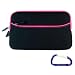 Gizmo Dorks Zipper Sleeve Case (Black with Hot Pink Trim)) with Carabiner Key Chain for the Amazon Kindle 3 (Latest Generation, 6" Display)