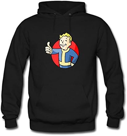 LHZO Printing Boy's Fallout 4 Graphic Cotton Hoodie Sweatshirt Large Black