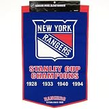 NEW YORK RANGERS WOOL STANLEY CUP CHAMPIONSHIP BANNER