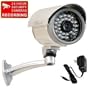 VideoSecu Outdoor Day Night Vision Bullet Security Camera 1/3" Sony Super HAD CCD Wide View Angle Lens 28 Infrared IR Leds for CCTV DVR System with Free Power Supply IRX36S C97