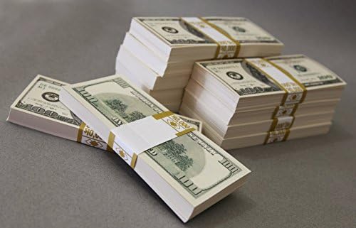 High Quality Prop Stack $110,00 in Cash Fake Replica Money Stacks, Perfect for Instagram!