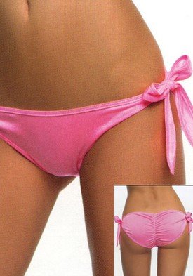 Lycra Tie Sides Ruched Back Panty