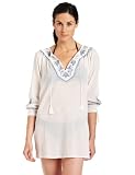 Joie Womens Gibson B Swim Cover-up, Porcelain With Chambray, Medium