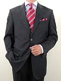 ***Best Online Deal*** New Made in Italy Nicoletti Men Suit Suits 2 Button Italian 100% Worsted Wool* Charcoal