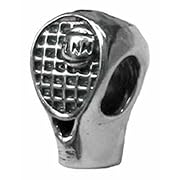 Zable Sterling Silver Tennis Racquet Bead Charm BZ-1774