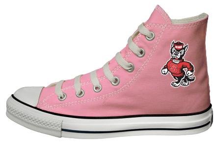 Cover image : Converse Chuck Taylor All Star Hi Top Pink North Carolina State University Mascot Canvas