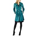 Mossimo® Black Women's Satin Wrap Trench Jacket - Teal
