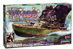 JOHN F. KENNEDY'S PT-109 1/32 SCALE, MOTORIZED MODEL KIT.