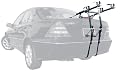 Allen 102S Premium 2-Bike Trunk Mount Rack