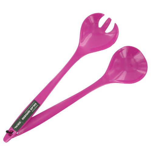 Best Price For Zeal Kitchen Hot Pink Melamine 2 Pc Salad Serving Spoon