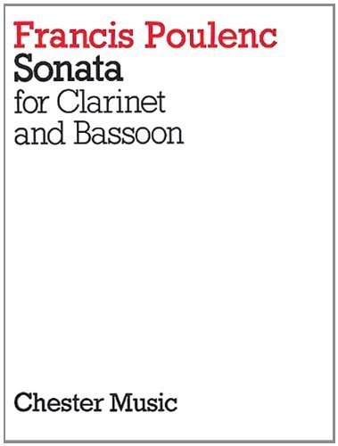 POULENC SONATA FOR CLARINET AND BASSOON PLAYER'S SCORE (1992-01-01)