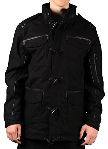 Sportier men s wool-blend toggle coat, black, size xx-l…