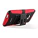 i-Blason for HTC One MAX (5.9 Inch Display) Prime Series Dual Layer Armored Hybrid Case with Kick Stand (Red)